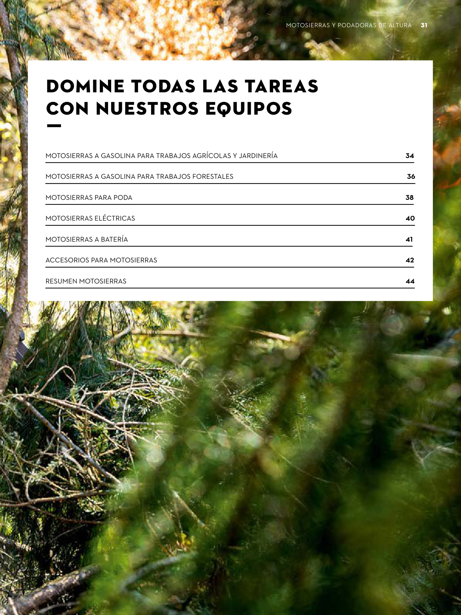 Motosierras STIHL para jardín y uso profesional